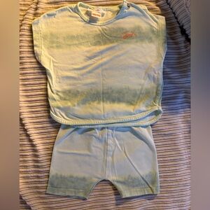 Zara Pastel Green tie dye set